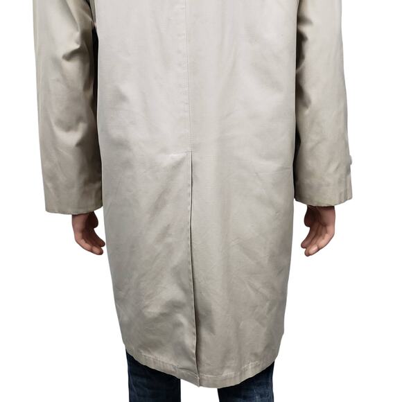 Vintage Clipper Mist All Weather Trench Coat Removable Fur Lined Iconic 44 R - Picture 9 of 12